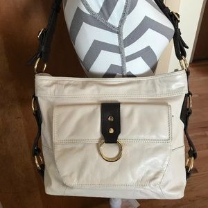 👜Tasche Oiled Leather Purse*NICE*Ivory Handbag